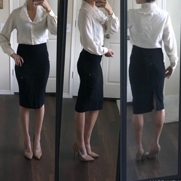 Jordan Tops - Jordan vintage ivory white lace pearl top